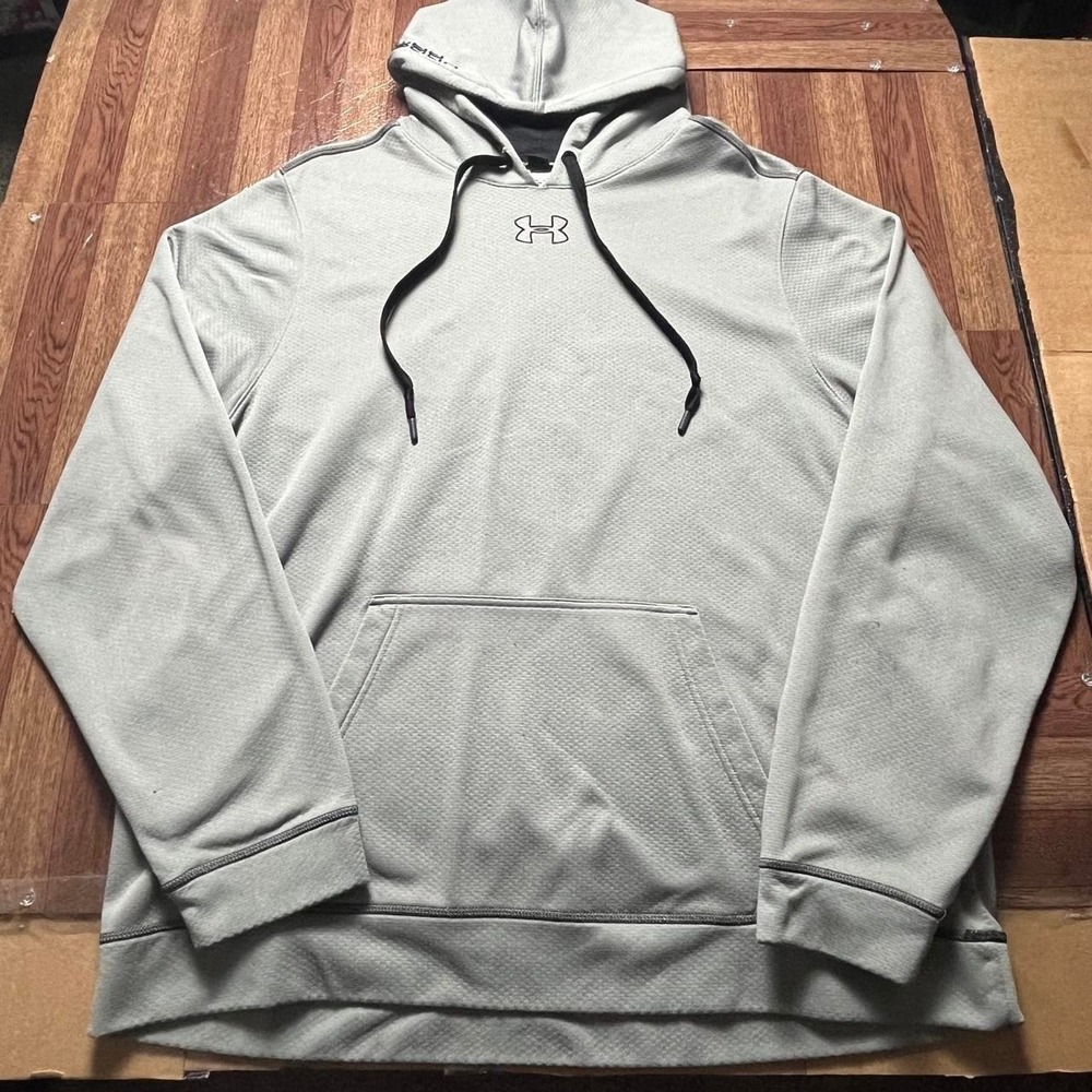 Under Armour Grey Thermal Running Train Hoodie 2XL